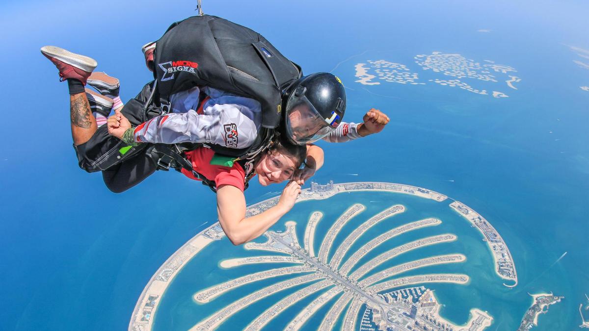 What I would buy if I won the lottery; sky diving in Dubai